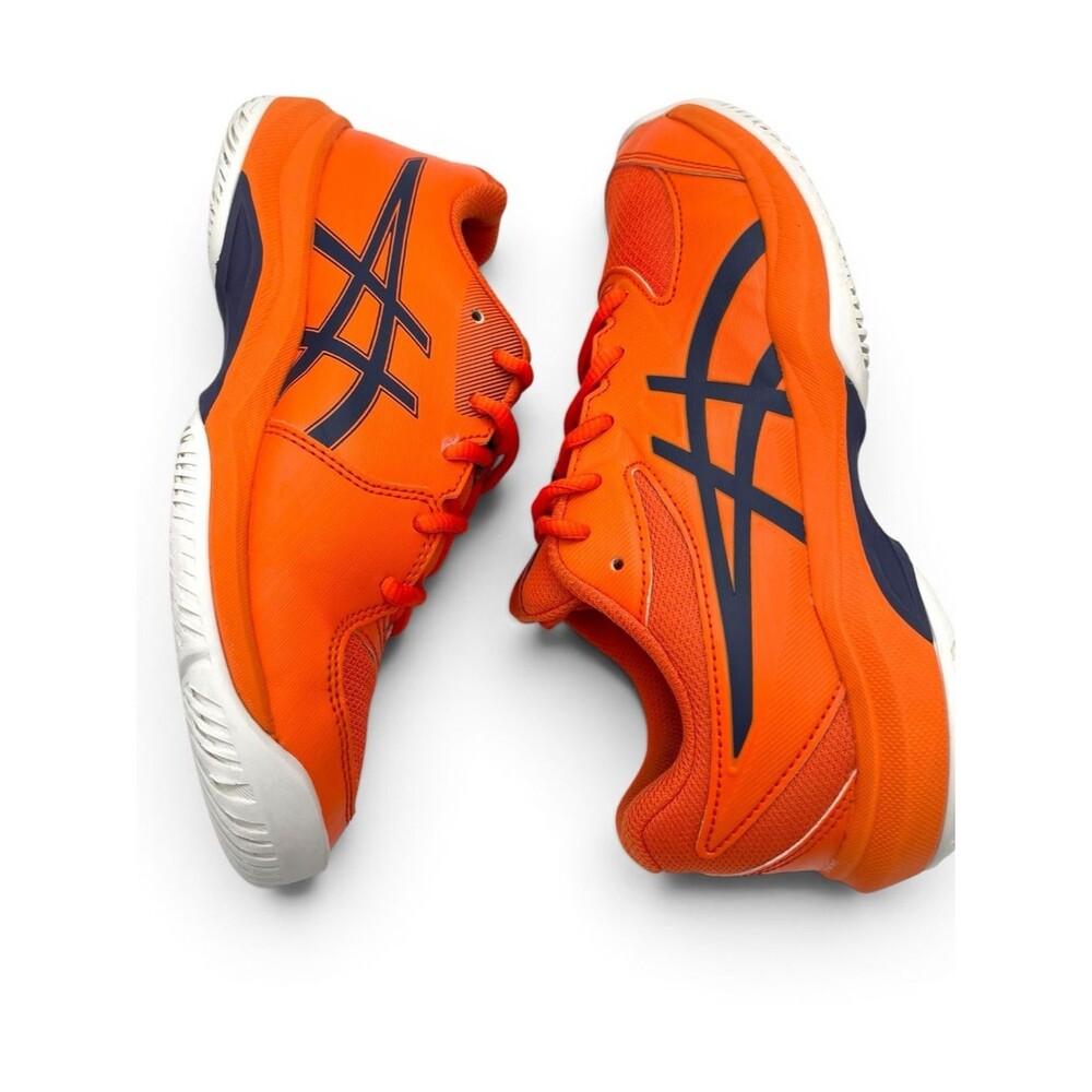 ASICS Kids Orange Sneakers Size 4 Youth Athletic Running Shoes - Picture 7 of 11